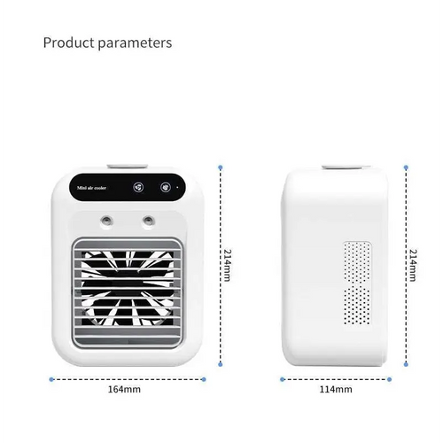 White Portable Air Conditioner Mini Cooler Fan